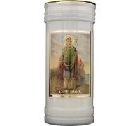 Loving Jesus Candle Devotional Saint Patrick with Gold Foil