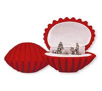 Loving Jesus Christmas NATIVITY SET/Miniature 5 Figures 1" VELVET Gift Box