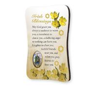Loving Jesus FRIDGE MAGNET- IRISH BLESSING - Wood Plaque/Fridge Magnet/IRISH BLESSING - Wood Plaque - 2 1/8" x 3 1/8"
