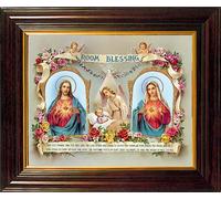 Loving Jesus ROOM BLESSING FRAMED PICTURE WOODEN FRAME