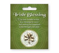 Loving Jesus St Patrick's Day Shamrock Brooch Irish Blessing St Patrick's day