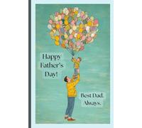 Loving journal with a postcard-style cover for Father's Day.: Meaningful memory book designed to be cherished long after the celebration ends.