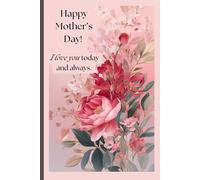 Loving journal with a postcard-style cover for Mother's Day.: Meaningful memory book designed to be cherished long after the celebration ends.