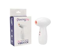 Loving Joy 2 in 1 Suction Vibrator - Quiet, Waterproof & Easy clean