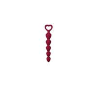 Loving Joy Anal Beads with Heart Shaped Handle, Silicone Anal Beads, Anal Sex Toys, Purple