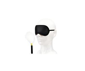 Loving Joy Bound to Play Eye Mask & Feather Tickler Play Kit in Black Loving Joy Black