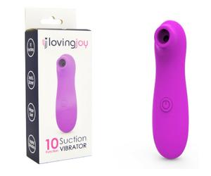 Loving Joy Clitoral Orgasm Stimulator Mini Massager 10 Function Suction Vibrator