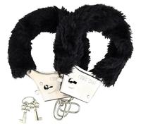 Loving Joy Furry Handcuffs Black
