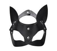 Loving Joy Kitty Cat Mask, Sexy Cat Face Mask, Cat RolePlay Mask, S&M Mask, Catwomen Mask, Sexy Kitty Mask (Black)