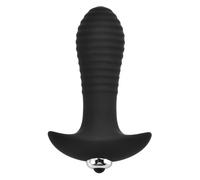 Loving Joy Swirl Vibrating Butt Plug in Black Loving Joy Black