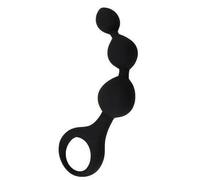 Loving Joy Triple Ripple Anal Beads-Black