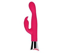 Loving Joy Vibrators Rabbit Vibrator, 10 Function Silicone G-spot Rabbit Vibrator, Vibrating Sex Toy for Women, Pink