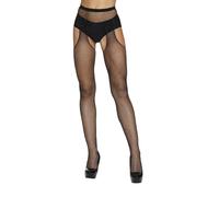 Loving Joy Women's Rhinestone Fishnet Crotchless Pantyhose in Black Loving Joy Black One Size