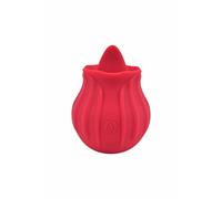 Loving Joy Women's Rose Licking Vibrator in Light Red Loving Joy Light Red