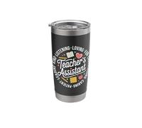 Loving Kind Caring Teaching Teach School Teacher Assistant Stainless Steel Insulated Tumbler