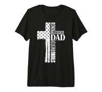 Loving King Blessed Dad Mentor Patient Strong Christian Dad Premium T-Shirt