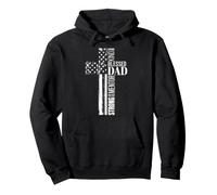 Loving King Blessed Dad Mentor Patient Strong Christian Dad Pullover Hoodie
