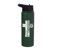 Loving King Blessed Dad Mentor Patient Strong Christian Dad Stainless Steel Insulated Water Bottle
