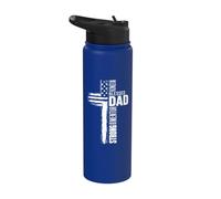 Loving King Blessed Dad Mentor Patient Strong Christian Dad Stainless Steel Insulated Water Bottle