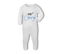 Loving Personalised Blue Name - Baby Romper Suit