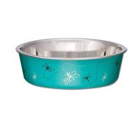 Loving Pets Bella Dog Bowls- Stainless Steel Dog & Cat Bowls - Spill Proof Dog Food Bowl, Puppy Essentials & Pet Supplies (Small 10-20 lbs, Dragonfly)