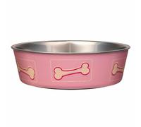 Loving Pets Coastal Bella Bowl for Dogs, Small, Pink