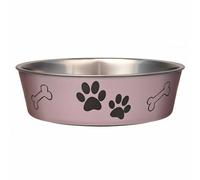 Loving Pets Metallic Bella Bowl Dog Bowl, Large, 1.5 Litre, Grape