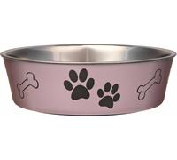 Loving Pets Metallic Bella Bowl Dog Bowl, Large, 1.5 Litre, Grape