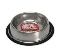 LOVING PETS Standard No-Tip Dog Bowl, 96-Ounce, nickel, 6 Pound (Pack of 1)