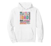 Loving Playful Strong Devoted Dad Brave Leader Pullover Hoodie