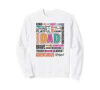 Loving Playful Strong Devoted Dad Brave Leader Sweatshirt