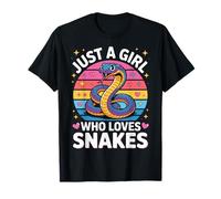 Loving Snakes Just A Girl Reptile Nerd Ball Python Fans T-Shirt
