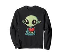 Loving Valentine's Alien for a Universe of Affection Sweatshirt