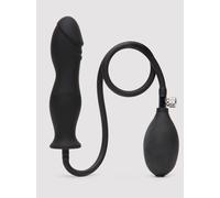 Lovingjoy Silicone Inflatable Dildo 6 Inch - Black Black