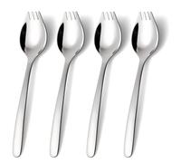 Lovingly Yours 7-inch Spork Stainless Steel, Reusable Camping Spork, Metal Spork, Set of 4