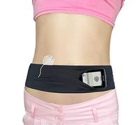 LovinLivin Adjustable Insulin Pump Belt Diabetic Holder Accessories Comfortable Running Wide Band Waist Packs for Type 1 Diabetes T1D Medical Device EpiPen Kids Child Men Women Small, Black