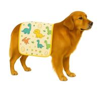 LovinPet Dog Anxiety Vest, Calming Belly Wrap for Dogs, Adjustable Anxiety Coat Jacket, Anti Lick Abdominal Cover, Pressure Wrap & Cone Alternative, Helps During Thunderstorms & Fireworks, Yellow