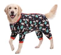 LovinPet Pitbull Onesie, Dogs Onesies, Doberman Sun Shield Shirt, Space Astronauts Black Print, Lightweight Pullover, Large Puppy Pj's, Full Coverage Doberman Pajamas, Large Dog Shirt, XL