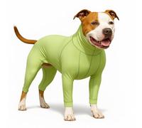 LovinPet UPF 50+ Dog Sun Protection Shirt for Medium and Large Dogs, 4-Way Stretch Nylon, Lightweight Anti-Static Quick-Dry UV Layer, Indoor Shedding Control and Winter Base Layer,Green,3XL