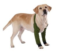 LovinPet Waterproof Front Leg Sleeves,Green,XL