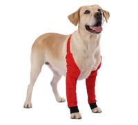 LovinPet Waterproof Front Leg Sleeves,Red,XL