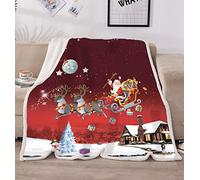 LOVINSUNSHINE Christmas Throw Blanket,Good Ideas, for Women Men Her Adults Teenage Teen Girls Boy,Unique Themed Xmas Gifts,Great Fluffy Fleece Sherpa Blankets 60X50