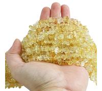 Lovionus89 150 CM Citrine Irregular Shaped Crystal and Healing Tumbled Chip Stone Beads for Jewelry Making