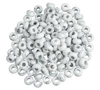 Lovionus89 20 Pcs White Howlite Turquoise Large Hole Loose Stone Rondelle Beads for Crystals and Healing Stones Jewelry Makings