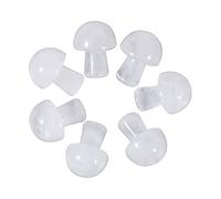 Lovionus89 7Pcs Crystal Mushroom Sculpture Stone Statue Figurine, Hand Carved Gemstone Mushrooms Crafts Healing Chakra Decor, Rock Quartz