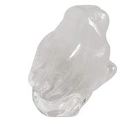 Lovionus89 Crystal Decor Rabbit Sculpture, 2 Inches Natural Pocket Carved Crystals and Healing Stones Statue Collectibles, Rock Quartz