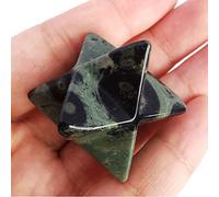 Lovionus89 Natural Kambaba Jasper Merkaba Crystal Protection Sacred Meditation Energy Generator Healing Chakra Six-pointed Star 1 Inch