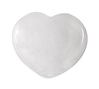 Lovionus89 Natural Rock Quartz Healing Heart Shape Crystal Stone, Polished Semi-Precious Stone for Love, Wellness Positive Energy | Reiki Chakra Meditation(1.8 Inch)