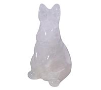 Lovionus89 Rabbit Crystal Decor Figurines, 2 Inches Natural Healing Stones Hand Carved Sculpture Ornaments Colletctible, Rock Quartz