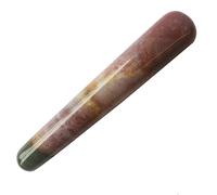 Lovionus89 Scraping Facial Massage Tools, Crystal Jade Gua Sha Handmade SPA Massage Wand for Acupuncture Therapy Stick Point Treatment, India Agate